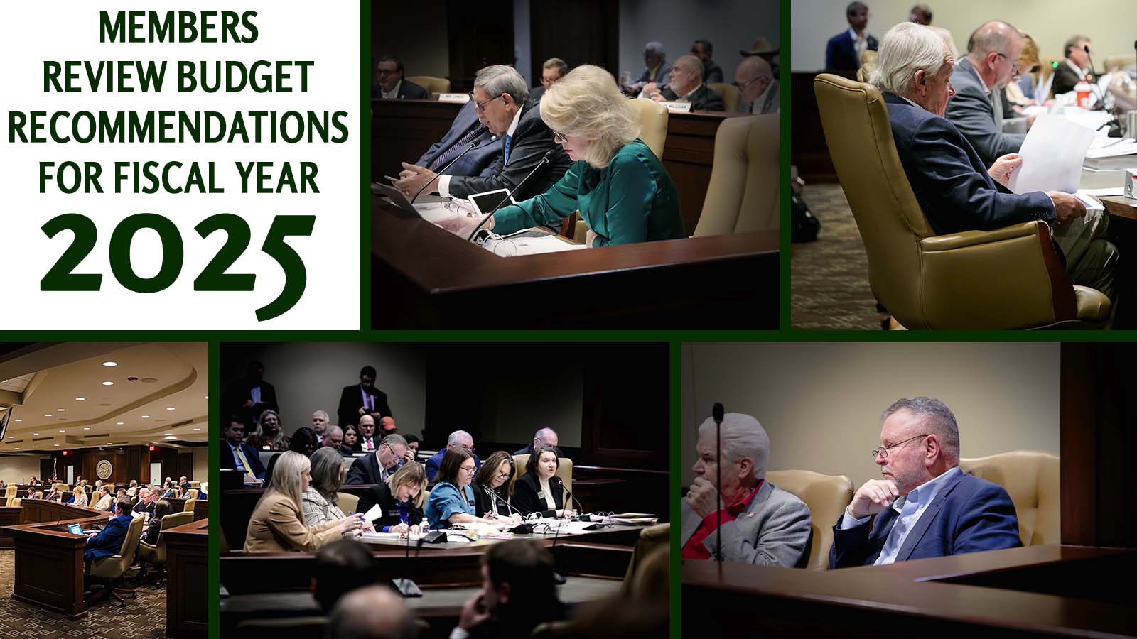 Members Review Budget Recommendations for FY25