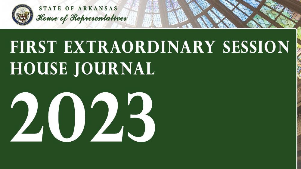 2023 House Journal: The First Extraordinary Session