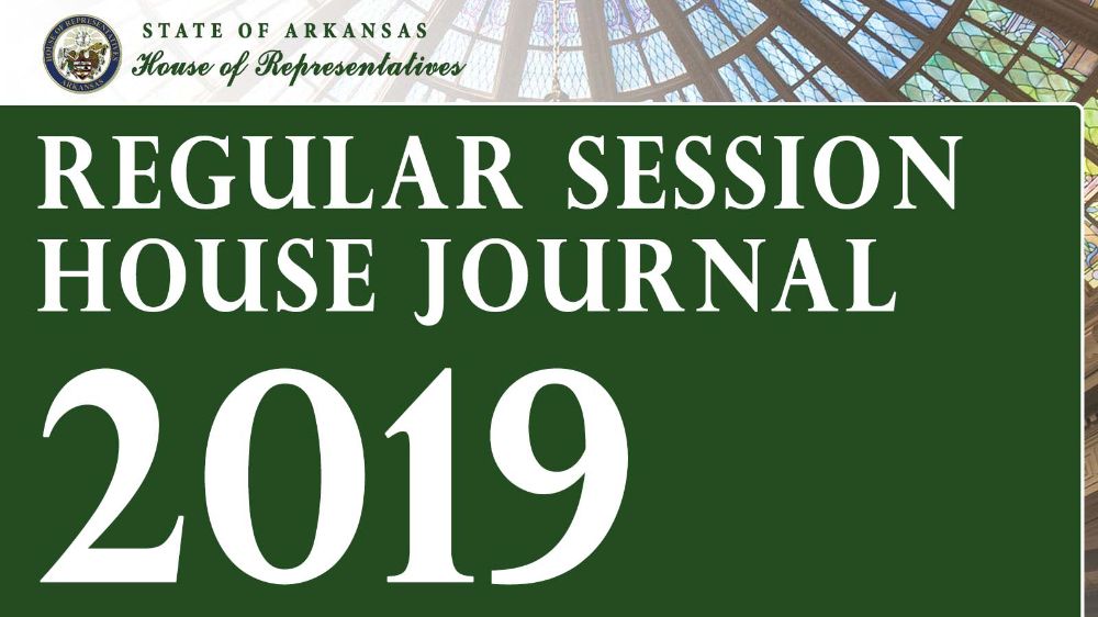2019 House Journal: Regular Session
