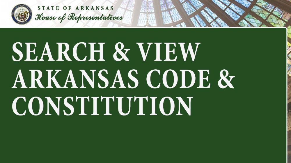 Arkansas Code & Constitution